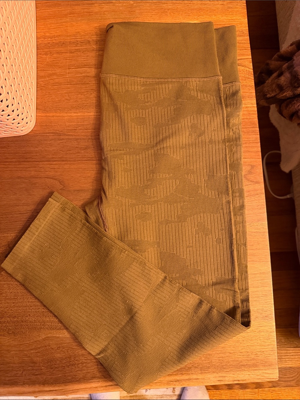 DSG Brown-Tone Ribbed Leggings